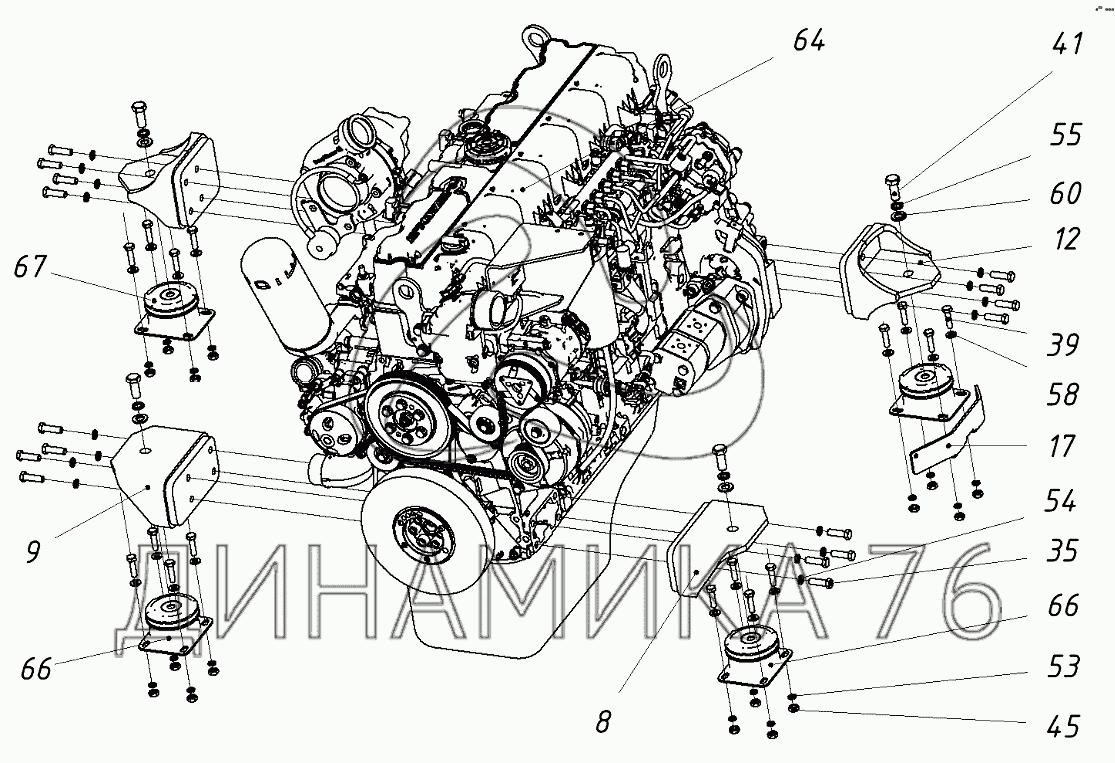 Ямз 536 схема