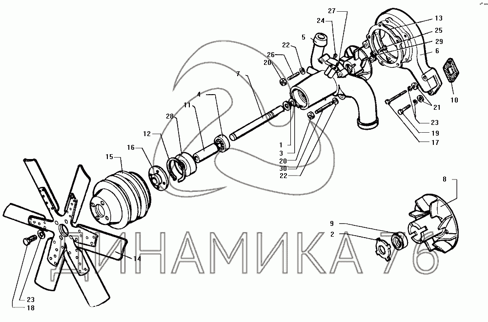 Компрессор зил 130 схема