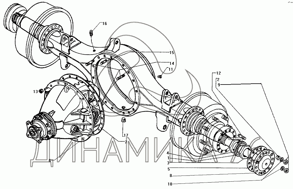 Ступица задняя зил 130 схема