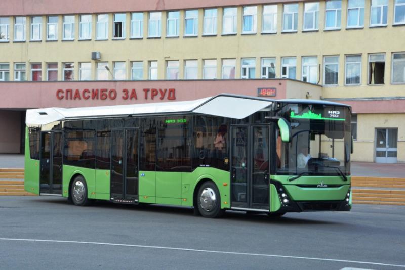 МАЗ-303 - городской автобус нового поколения к 75-летию Минского автомобильного завода