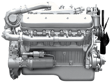238Д-1000188 Двигатель ЯМЗ-238Д-2 (КрАЗ) без КПП и сц. (330 л.с.) АВТОДИЗЕЛЬ