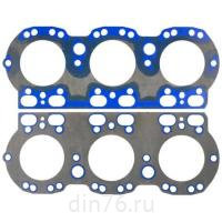 прокладка_головки_блока_ямз_236не_бе_не2_бе2_656_металлическая_с_рти_в_сборе_синяя__236Д-1003212-А
