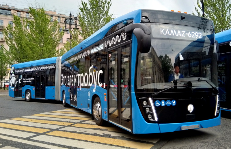 КАМАЗ-6292 – электробус особо большого класса от Камского автозавода