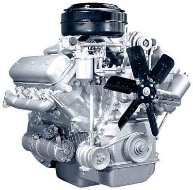 236М2-1000186 Двигатель ЯМЗ 236М2 осн. компл Без КПП и СЦ. 
