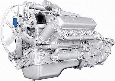 238ДЕ-1000026 Двигатель ЯМЗ-238ДЕ-10 (МАЗ) с КПП и сц. (330 л.с.) АВТОДИЗЕЛЬ