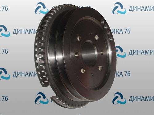 245.9-1005137-Б-03 Шкив ГАЗ-33104 Валдай Евро-3 коленвала с проставкой зубчатой ММЗ