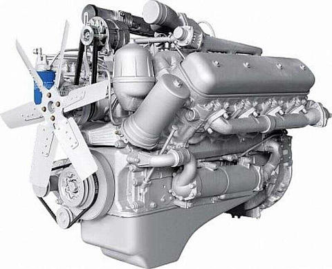 238ДЕ2-1000188 Двигатель ЯМЗ-238ДЕ2-2 (КрАЗ) без КПП и сц. (330 л.с.) АВТОДИЗЕЛЬ
