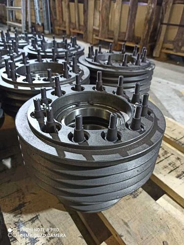 238АК-1005060 Шкив (9-ти руч.)(В сборе) передний коленвала двигателя ЯМЗ-238АК (Дон-1500Б)