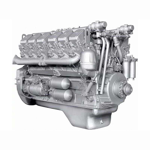 240М2-1000186 Двигатель ЯМЗ-240М2 без КПП и сц., с инд. ГБЦ (360 л.с.)