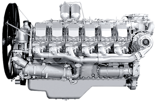 8501.1000186 Двигатель ЯМЗ-8501.10 (ЧЗПТ) без КПП и сц. (440 л.с.) 