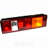 Фонарь задний КАМАЗ,МАЗ,УРАЛ правый с добавочным указателем байонетный разъем (по центру) Руденск