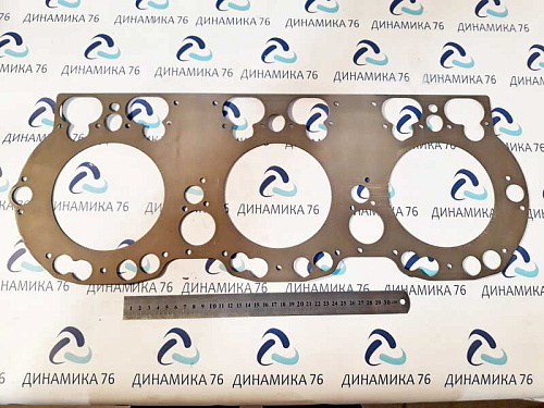 236Д-1003212 Прокладка головки блока ЯМЗ-236НЕ,БЕ,НЕ2,БЕ2,656 металлическая АВТОДИЗЕЛЬ