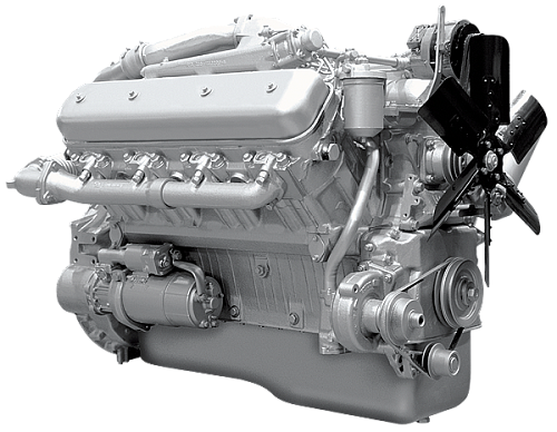 238Д-1000194 Двигатель ЯМЗ-238Д-8 (КрАЗ) без КПП и сц. (330 л.с.) АВТОДИЗЕЛЬ