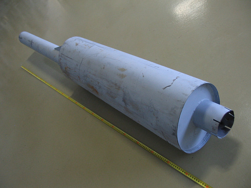 642290-1201010-001 Глушитель МАЗ-544010,642290,651608 (верхний выхлоп, длинная труба) МВС