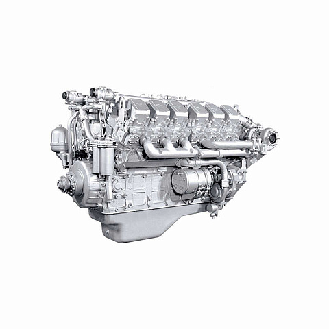 240ПМ2-1000186 Двигатель ЯМЗ-240ПМ2 без КПП и сц., с инд. ГБЦ (420 л.с.)