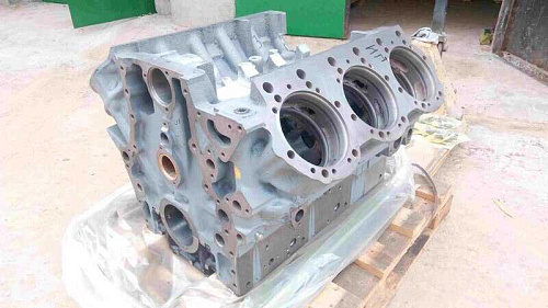 656-1002012-41 Блок цилиндров ЯМЗ-7601 (Евро-2,3, разд.голов) (снят с пр-ва) АВТОДИЗЕЛЬ