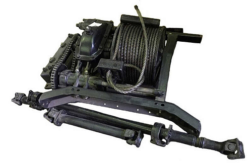 4310-4501010 Лебедка КАМАЗ с редуктором и тросоукладчиком в сборе