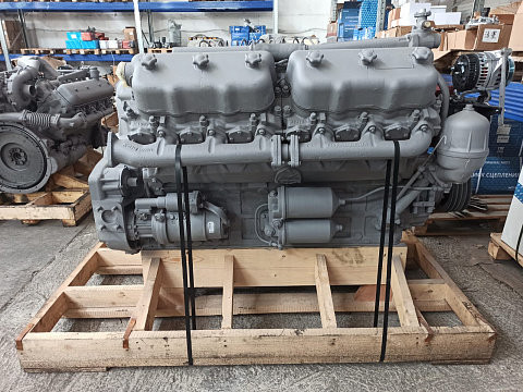 240БМ2-1000190 Двигатель ЯМЗ-240БМ2-4 без КПП и сц., с общ. ГБЦ (300 л.с.) 