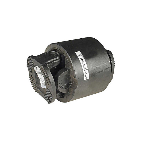 65111-2202011-30 Вал карданный КАМАЗ промежуточный (4 отверстия, торцевые шлицы) L=240мм (ОАО КАМАЗ)