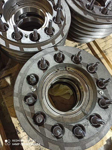 238АК-1005060 Шкив (9-ти руч.)(В сборе) передний коленвала двигателя ЯМЗ-238АК (Дон-1500Б)