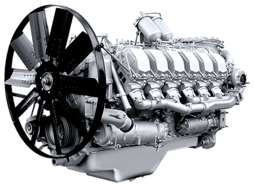 850.1000186 Двигатель ЯМЗ-850.10 (ЧЗПТ) без КПП и сц. (560 л.с.) с ЗИП АВТОДИЗЕЛЬ
