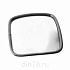 Зеркало боковое КАМАЗ,МАЗ широкоугольное сфера с подогревом (дополнит.) 24V 235х235 КРУГОВОЙ ОБЗОР