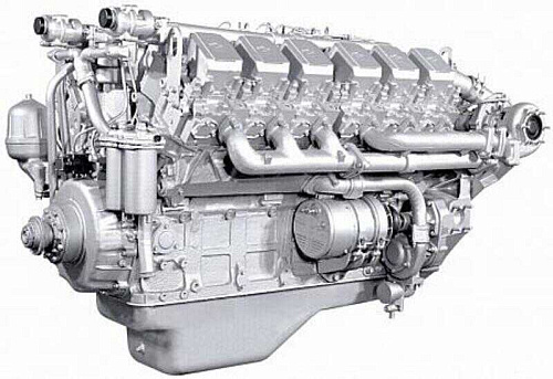 240ПМ2-1000186 Двигатель ЯМЗ-240ПМ2 без КПП и сц., с инд. ГБЦ (420 л.с.) (ЯМЗ)