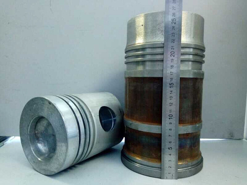 236-1004005-Б2 Гильза с поршнем ЯМЗ-236,238 (кор.гильза,поршень,упл/к,п/к) (блок 236-Е,238-Д) АВТОДИЗЕЛЬ