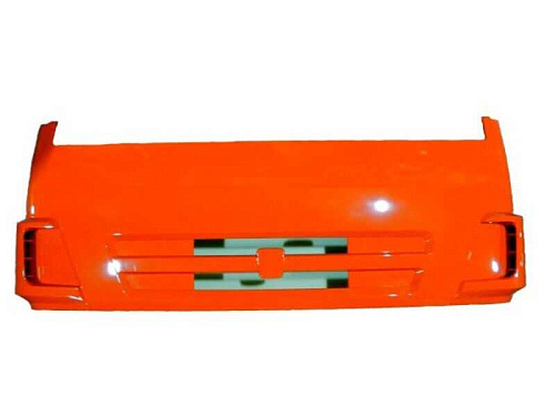 6520-8401010-60СБ Панель КАМАЗ облицовки радиатора интегральная (рестайлинг) (оранжевый) с кронштейнами ТЕХНОТРОН