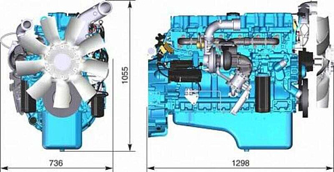 53642.1000186-10 Двигатель ЯМЗ-53642.10-10 без КПП и сц. (285 л.с.) ЕВРО-4 