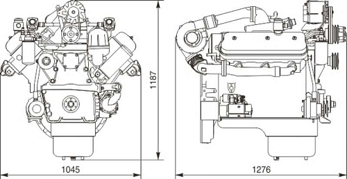 236Б-1000188 Двигатель ЯМЗ-236Б-2 без КПП и сц. (250 л.с.) (ЯМЗ)