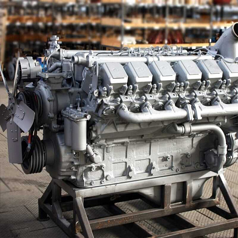 240БМ2-1000190 Двигатель ЯМЗ-240БМ2-4 без КПП и сц., с инд. ГБЦ (300 л.с.)