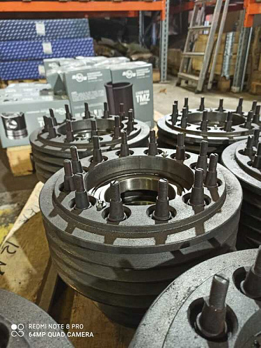 238АК-1005060 Шкив (9-ти руч.)(В сборе) передний коленвала двигателя ЯМЗ-238АК (Дон-1500Б)